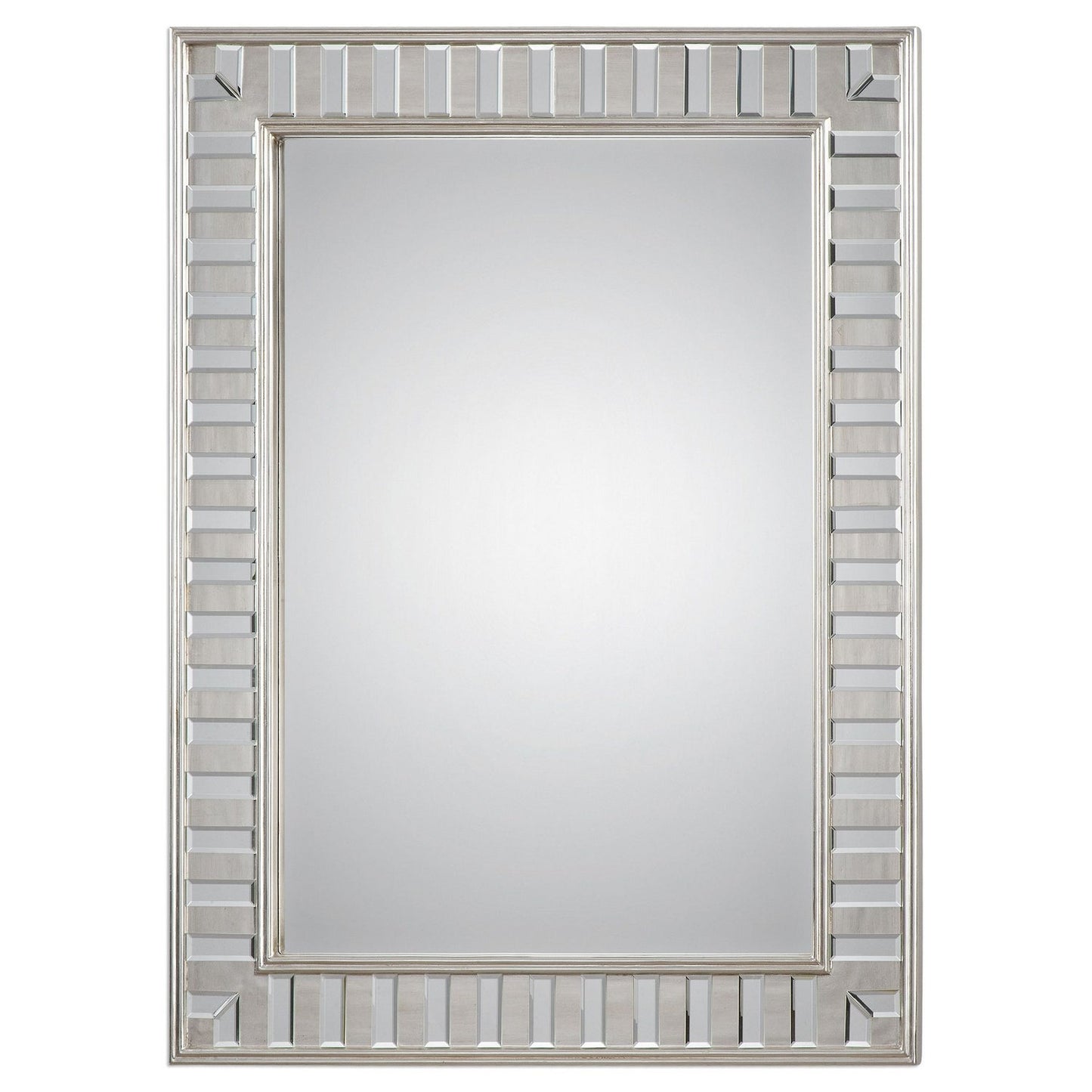 Uttermost's Lanester Silver Leaf Mirror Designed By Jim Parsons