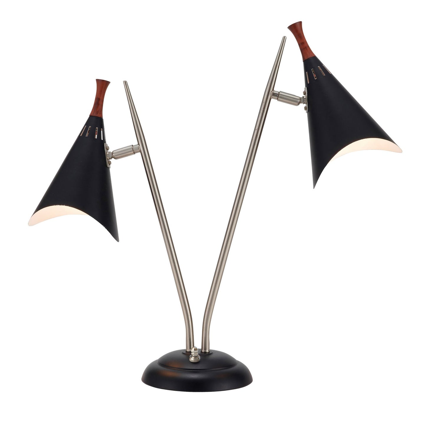 Draper 2-Light Desk Lamp In Metal