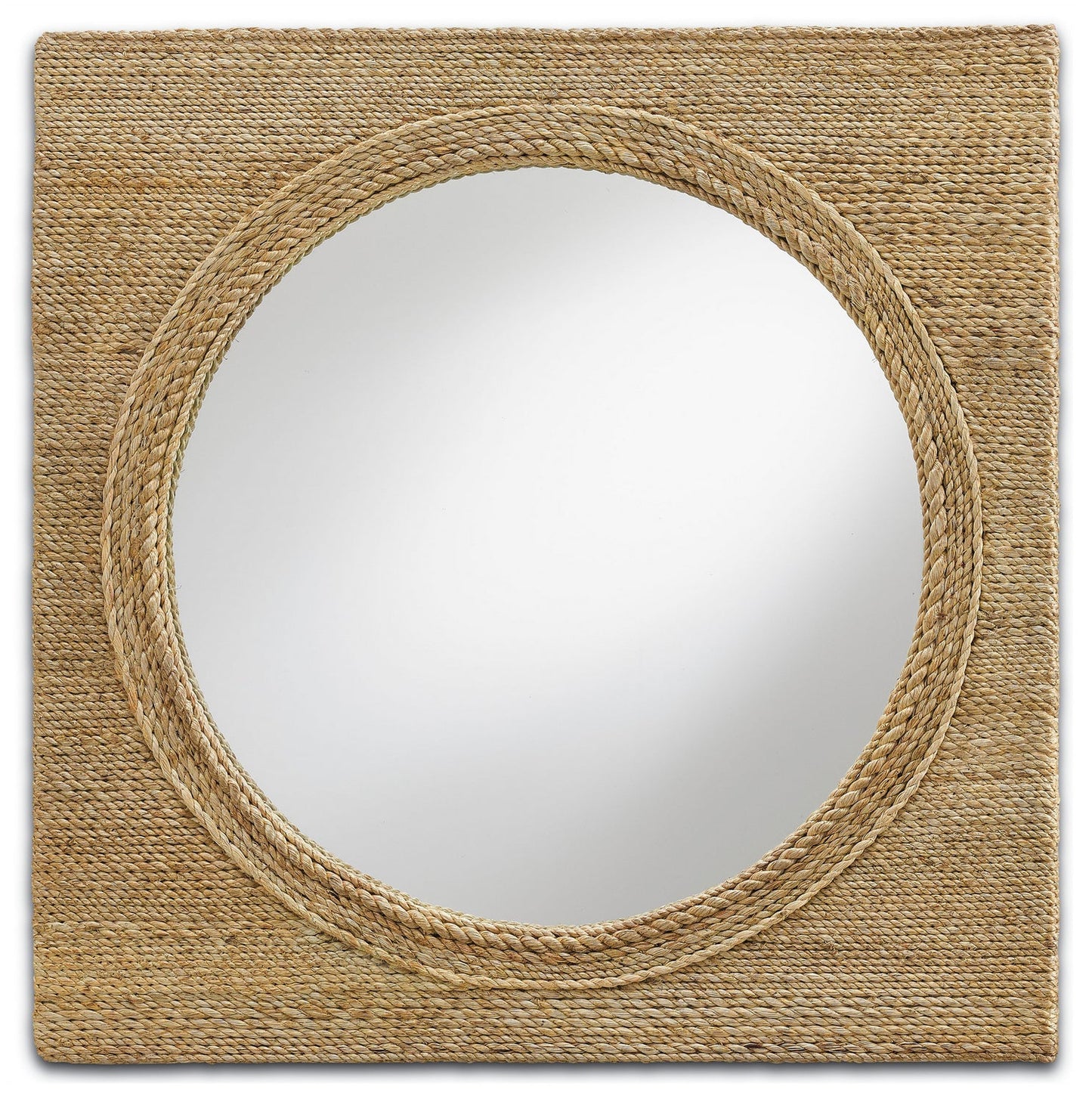 Tisbury Mirror In Natural & Mirror