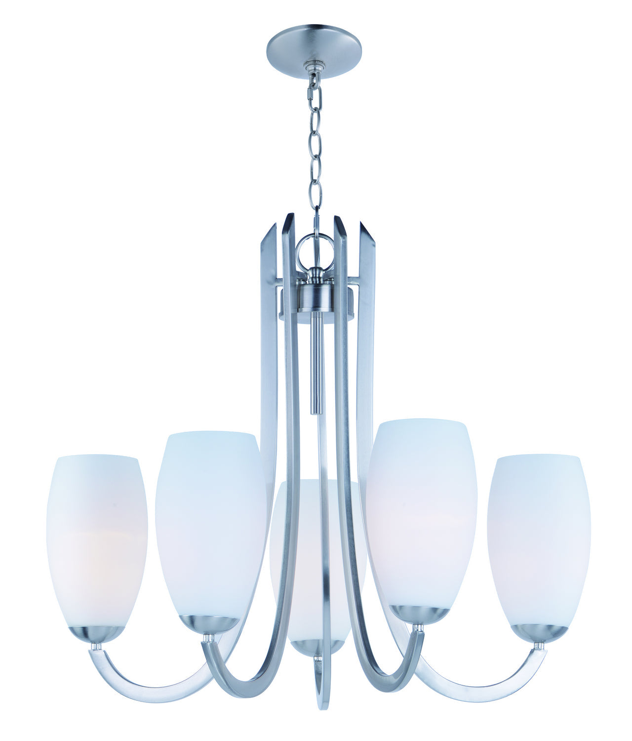Maxim Taylor 5-Light Chandelier In Satin Nickel