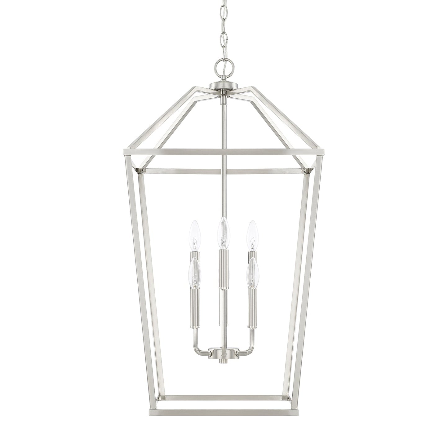 Birch 6-Light Foyer Pendant In Brushed Nickel