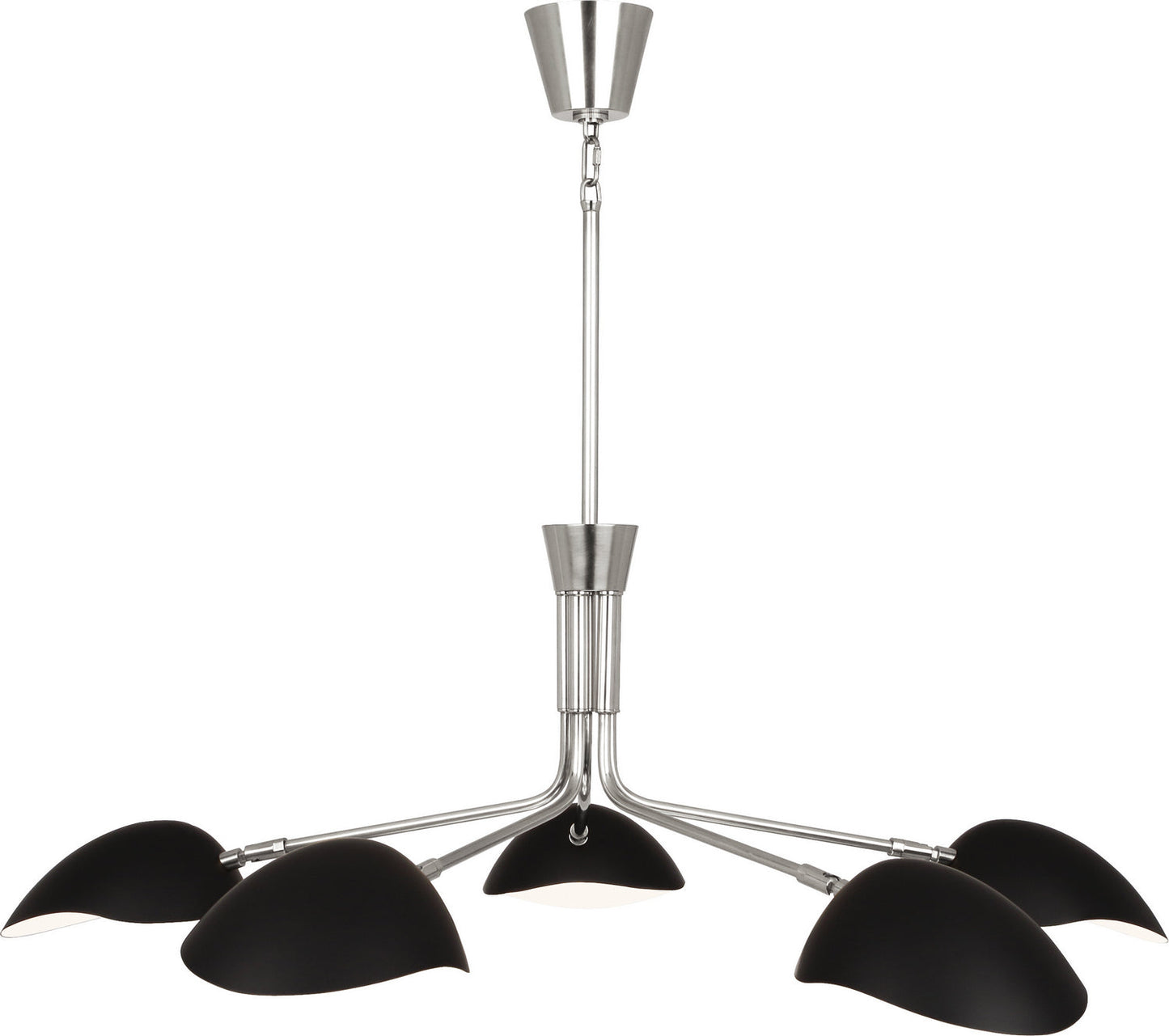 Rico Espinet Racer Chandelier In Polished Nickel Finish