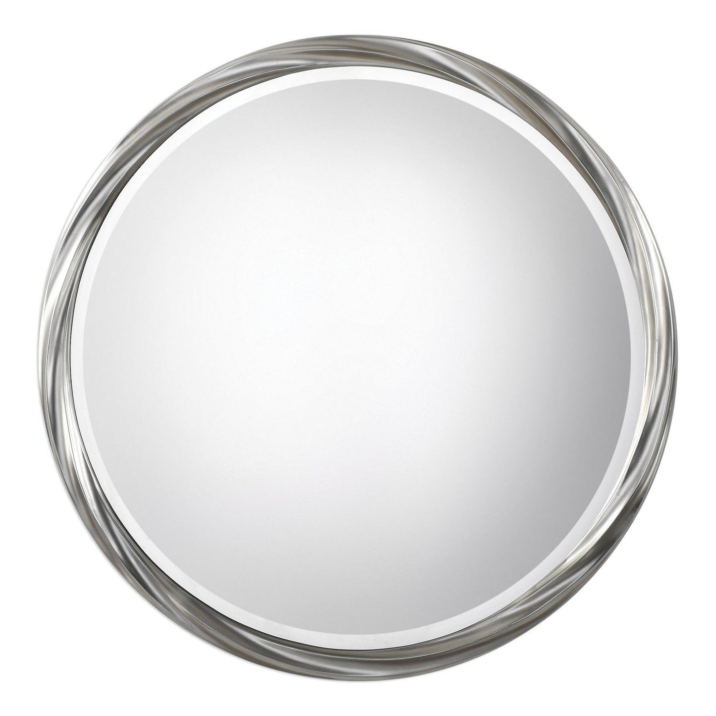 Uttermost's Orion Silver Round Mirror Designed By Jim Parsons