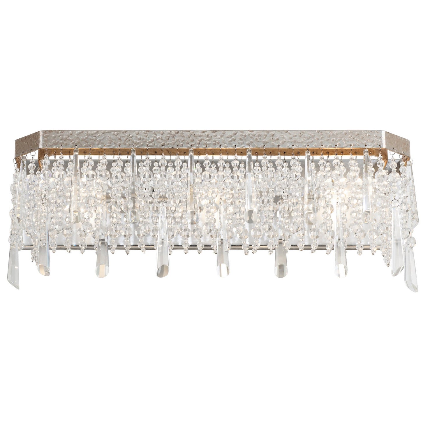 Barcelona 3-Light Bath Sconce In Transcend Silver With Heirloom-Quality Optic Crystal