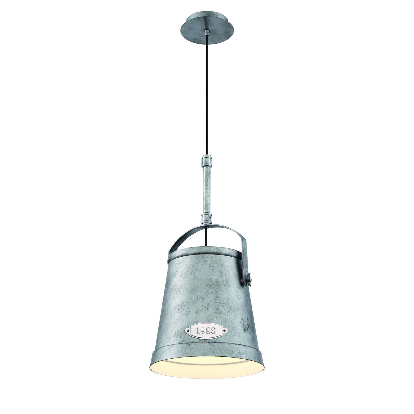 Turin 1-Light Pendant In Antique Silver