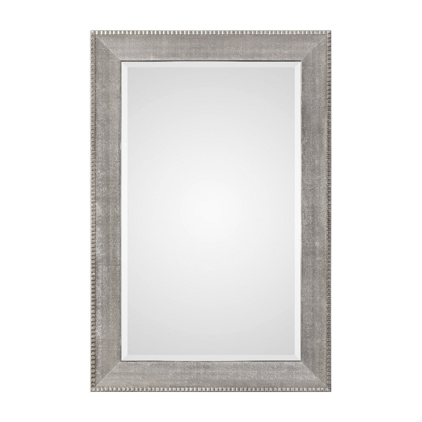 Uttermost's Leiston Metallic Silver Mirror Designed By David Frisch