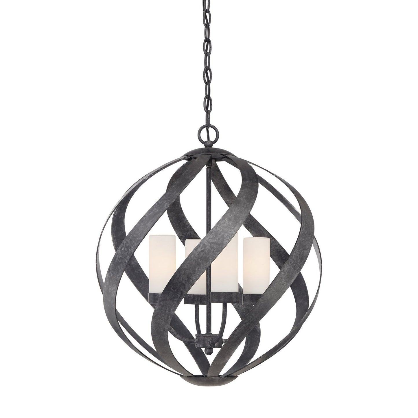 Blacksmith 4-Light Pendant In Old Black Finish