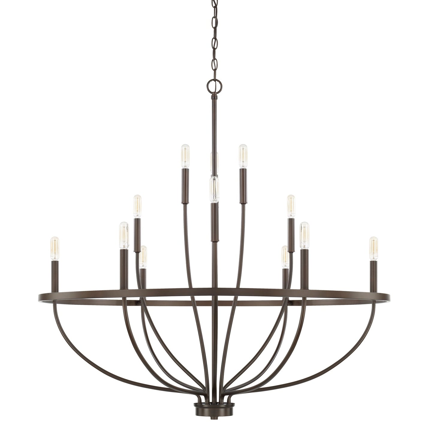 Greyson 12-Light Chandelier In Bronze