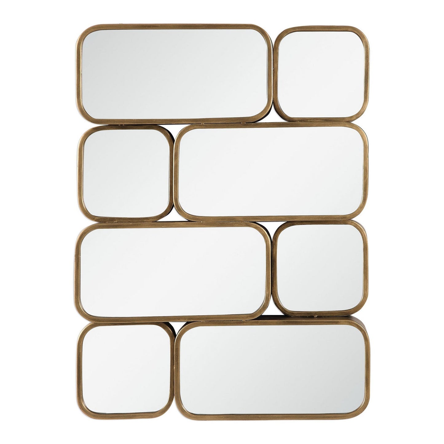 Uttermost's Canute Modern Gold Mirror Designed By David Frisch