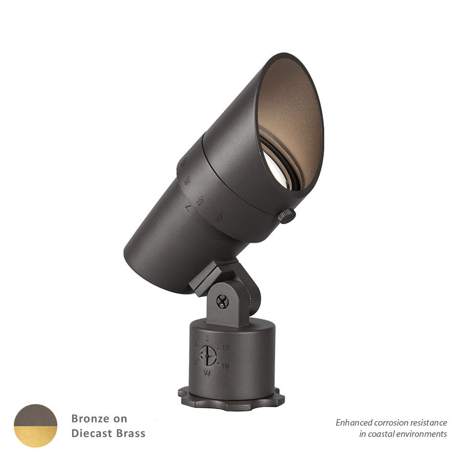 Led Accent Light In Bronzed Brass