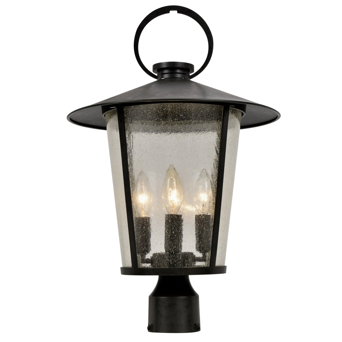 Andover 4-Light Post Mount In Matte Black
