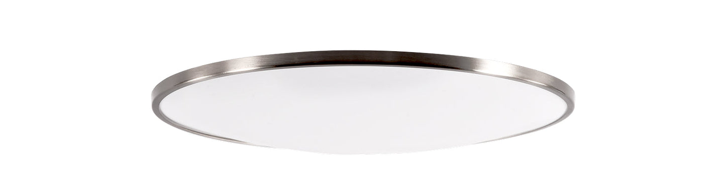 Puck LED Flush Mount In Brushed Nickel