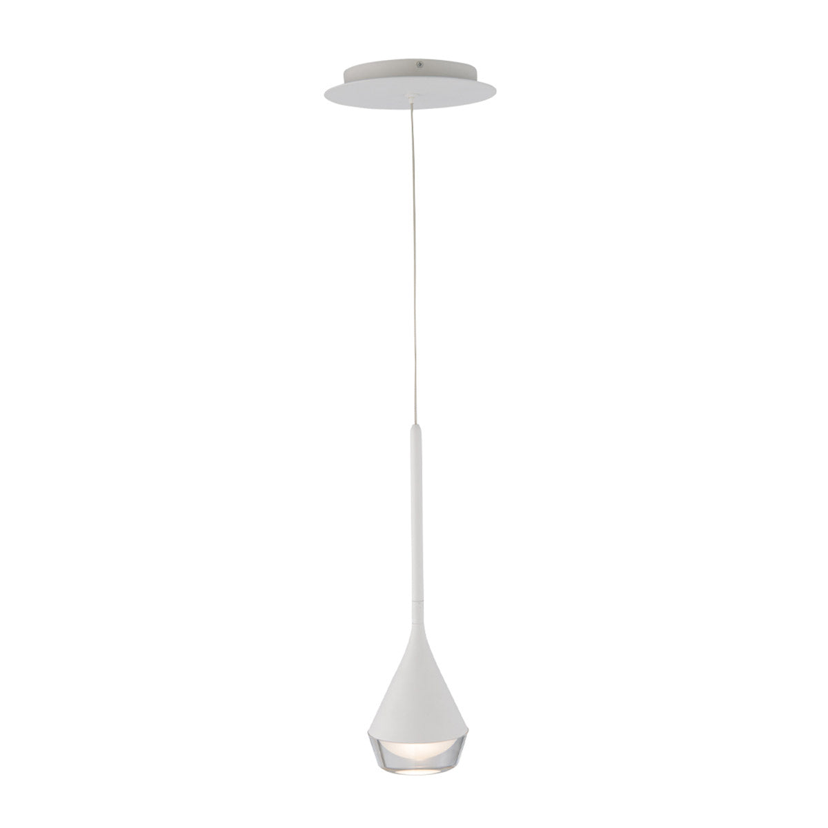 Blast Off LED Mini Pendant In White