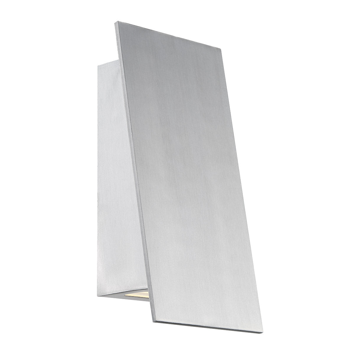 Slant LED Wall Light In Brushed Aluminum