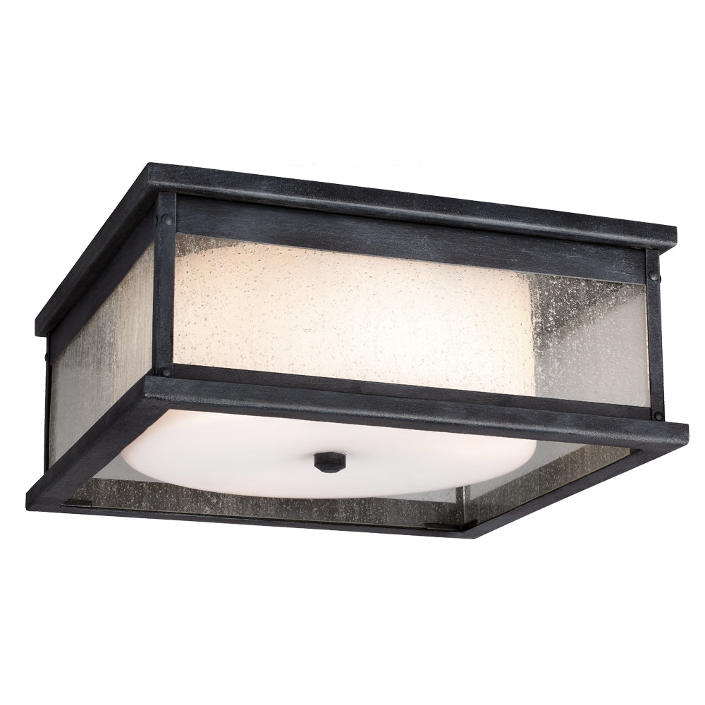 Pediment Outdoor Lighting In Dark Weathered Zinc