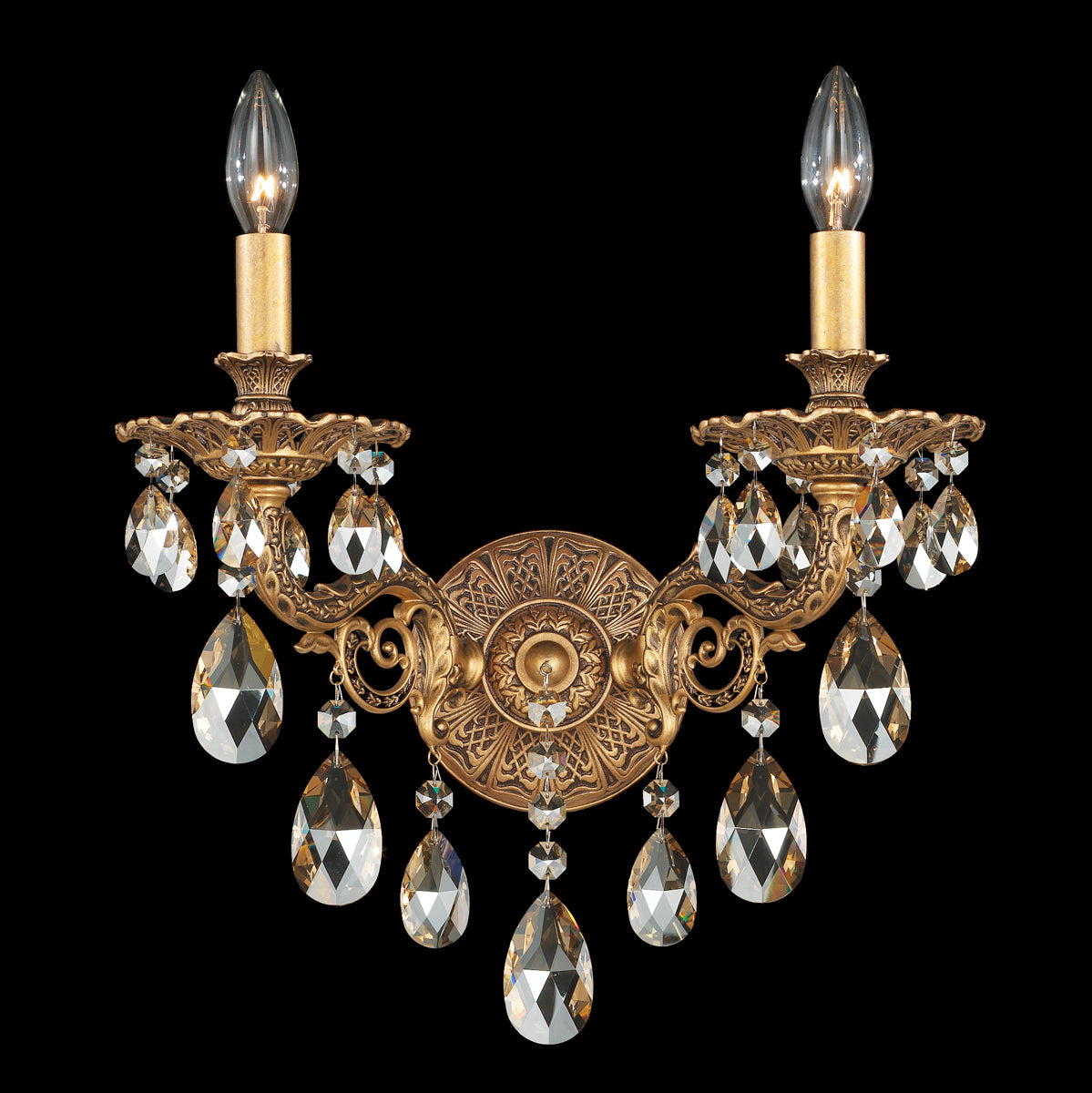 Milano 2-Light Wall Sconce In Florentine Bronze