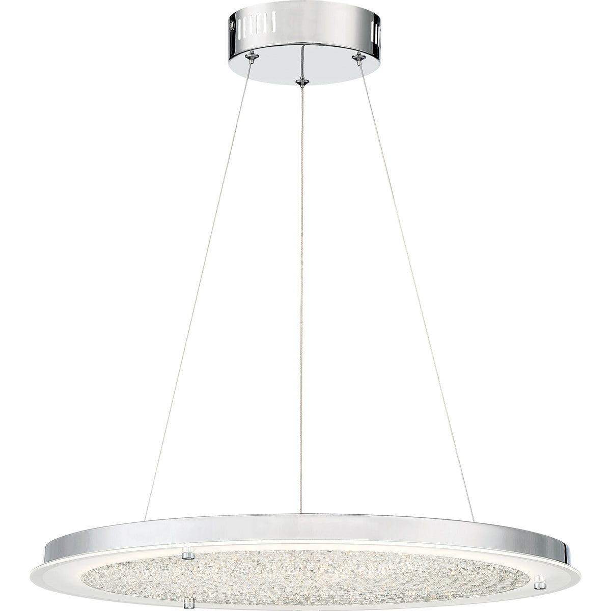 Blaze LED Pendant In Polished Chrome