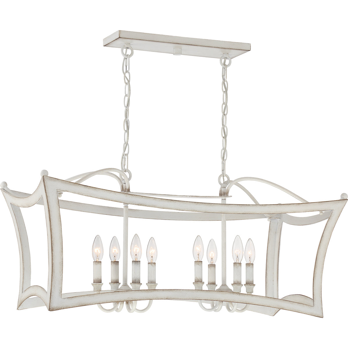 Summerford 8-Light Island Light In Antique White