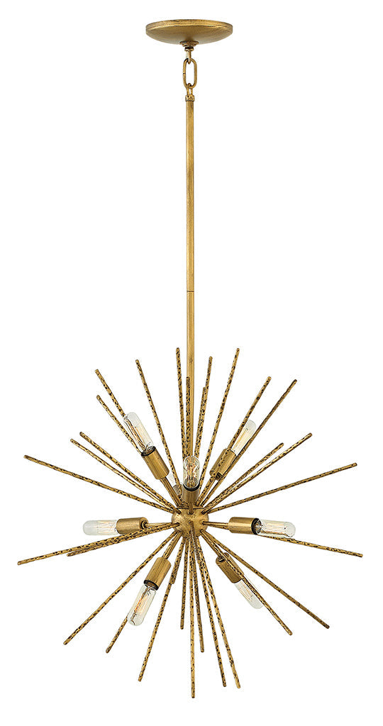 Tryst Small Orb Pendant In Burnished Gold