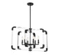  Rotterdam 6-Light Pendant In Matte Black