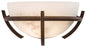  Calavera 1-Light Wall Sconce In Nutmeg With Alabaster Dust Shade