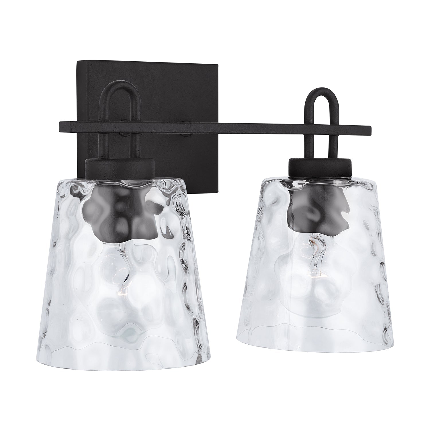  Fenton 2-Light Vanity In Black Iron
