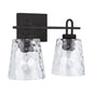  Fenton 2-Light Vanity In Black Iron