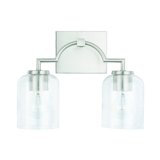  Carter 2-Light Vanity In Brushed Nickel