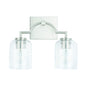  Carter 2-Light Vanity In Brushed Nickel