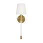  Hanover 1-Light Wall Sconce In Burnished Brass