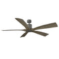  Aviator 70" Ceiling Fan In Graphite & Weathered Gray