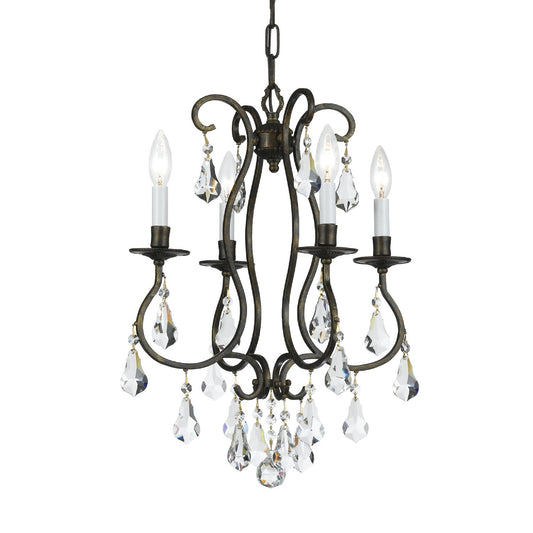  Ashton 4-Light Mini Chandelier In English Bronze