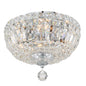  Rosyln 4-Light Ceiling Mount In Polished Chrome With Hand Cut Crystal