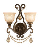  Norwalk 2-Light Wall Mount In Bronze Umber