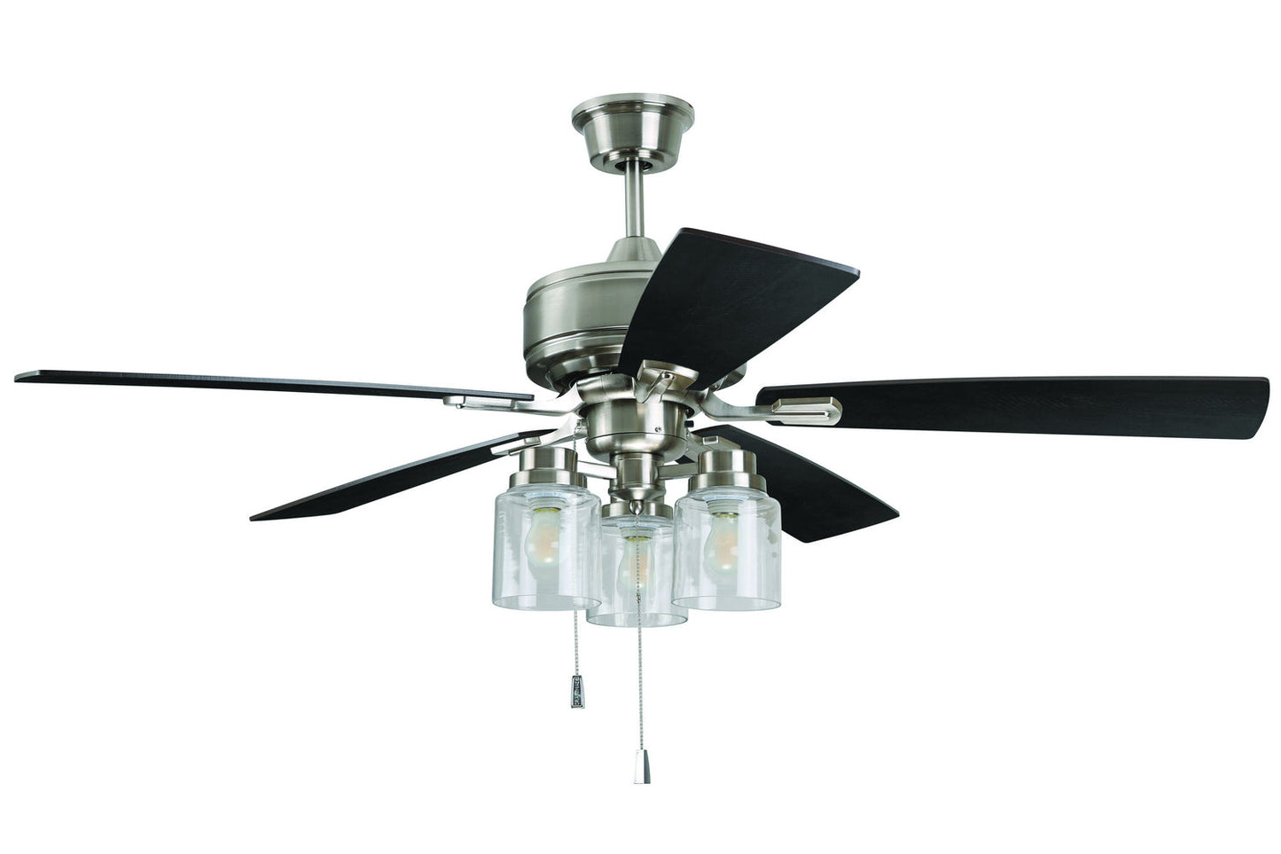  Kate 52" Ceiling Fan In Brushed Polished Nickel