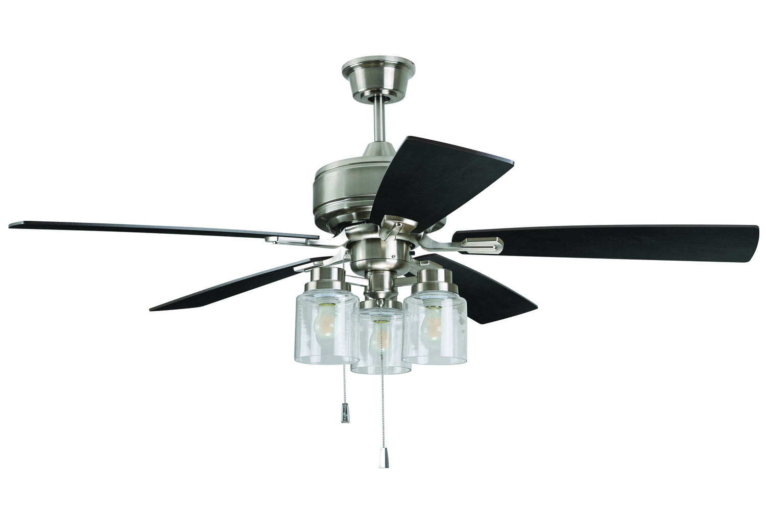  Kate 52" Ceiling Fan In Brushed Polished Nickel