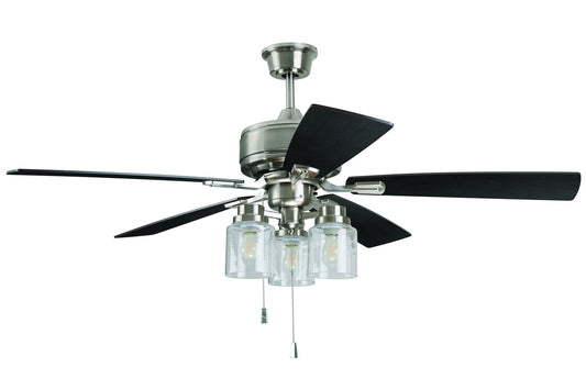  Kate 52" Ceiling Fan In Brushed Polished Nickel