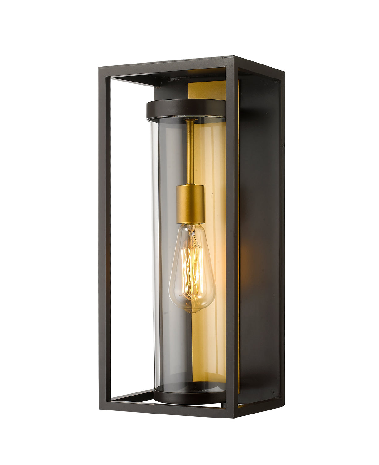 Z-LIte Dunbroch One Light Outdoor Wall Sconce In Deep Bronze / Outdoor Brass