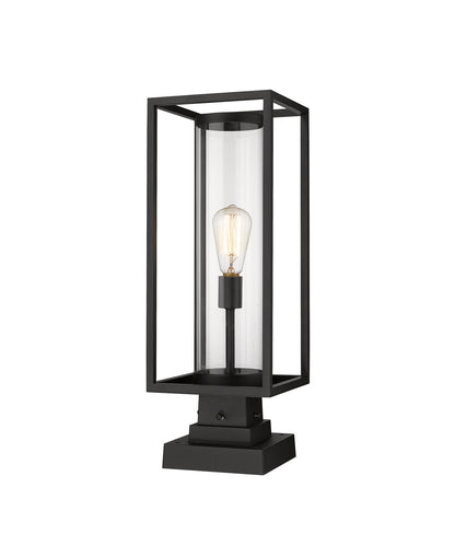 Z-LIte Dunbroch 1-Light Outdoor Pier Mount In Black