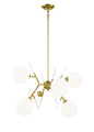  Polares 6-Light Chandelier In Honey Gold