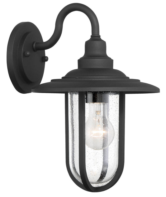  Signal Park 1-Light Wall Mount In Sand Coal & Clear Seeded Glass