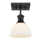 Golden Lighting Hines 1-Light Semi-Flush