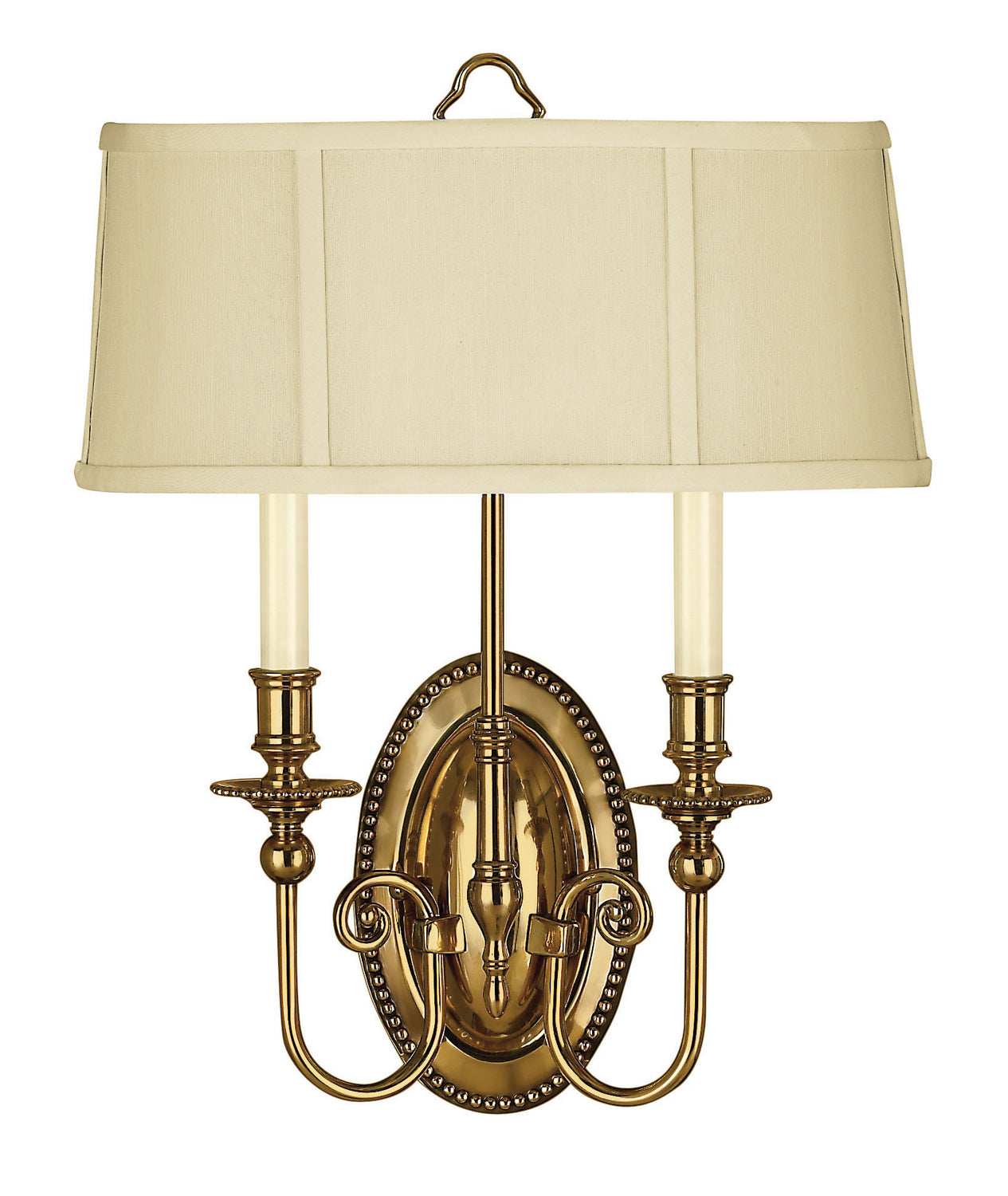  Cambridge Two Light Sconce In Burnished Brass