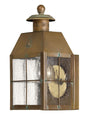  Nantucket Small Wall Mount Lantern In Aged Brass