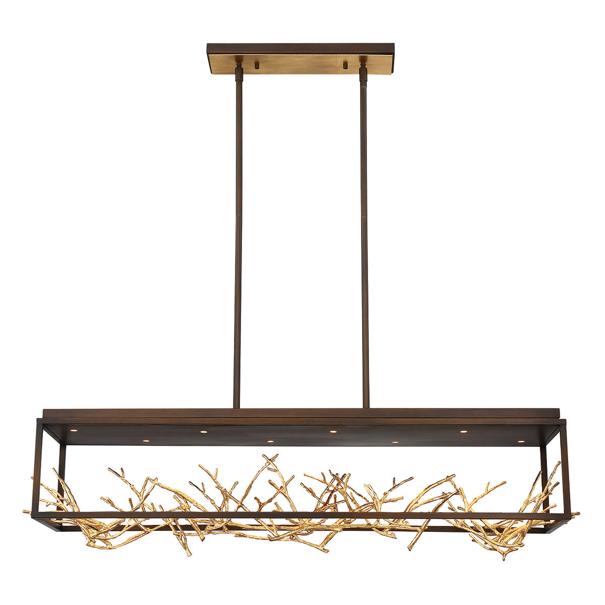  Aerie 8-Light Chandelier In Bronze
