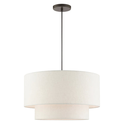 Livex Lighting Meadow 3-Light Pendant In English Bronze