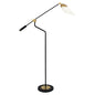  Ferdinand 1-Light Floor Lamp In Matte Black Painted With Modern Brass