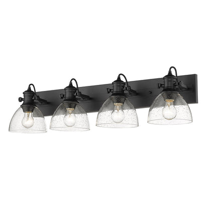 Golden Lighting 4-Light Bath Vanity In Matte Black