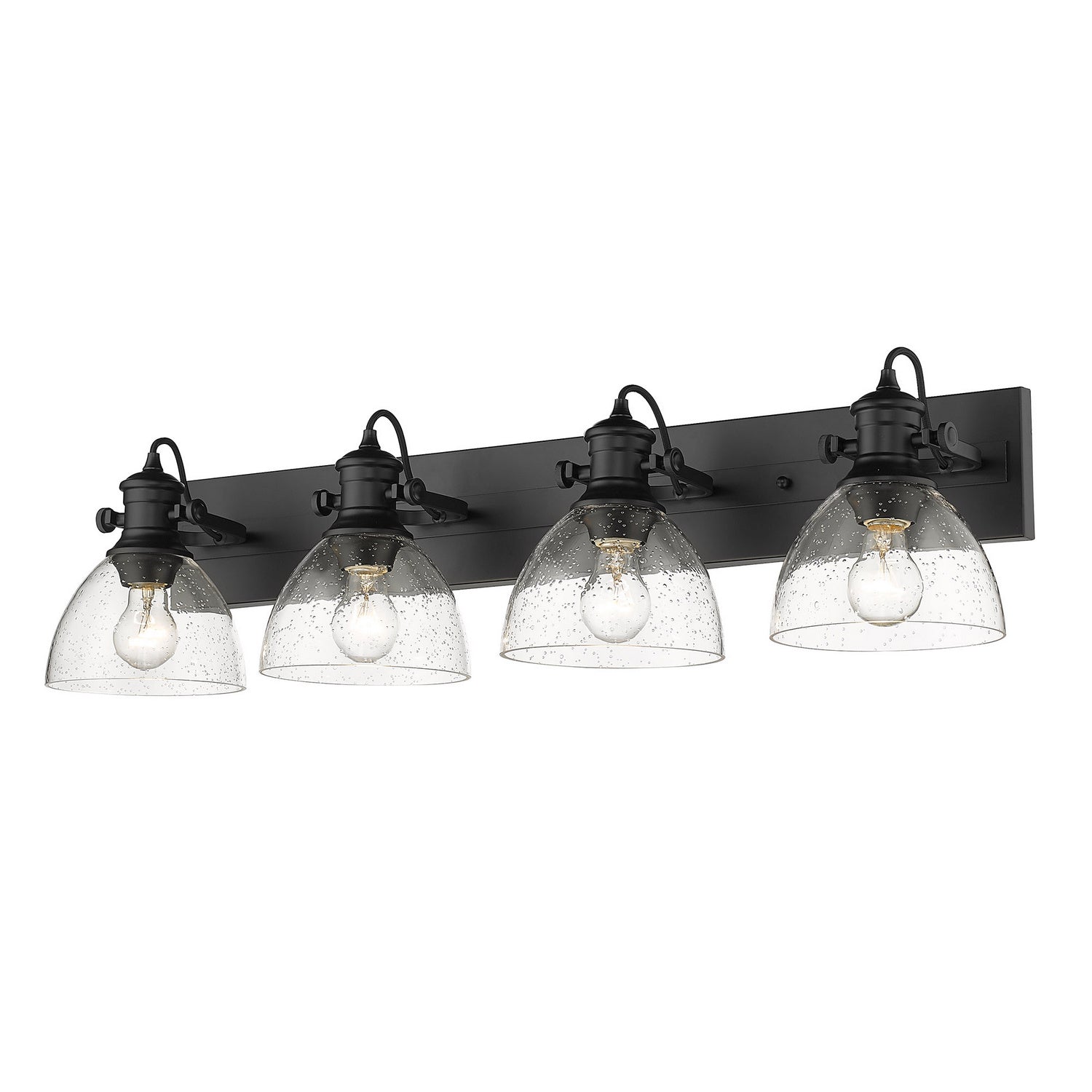 Golden Lighting 4-Light Bath Vanity In Matte Black