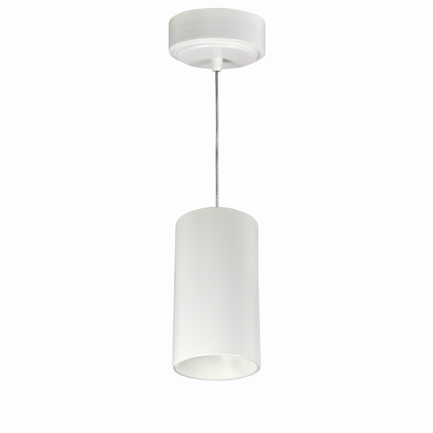  25W 3" Ilene Cylinder LED Mini Pendant In White